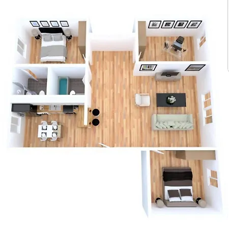 Apartament Le Bleu - Parking - 2 - 1 Bureau